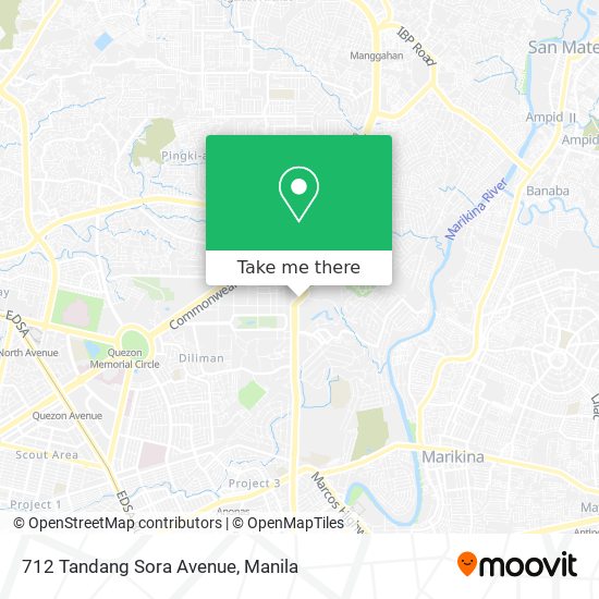 712 Tandang Sora Avenue map