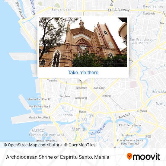 Archdiocesan Shrine of Espiritu Santo map