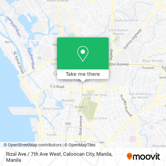Rizal Ave / 7th Ave West, Caloocan City, Manila map