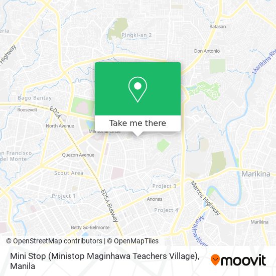 Mini Stop (Ministop Maginhawa Teachers Village) map