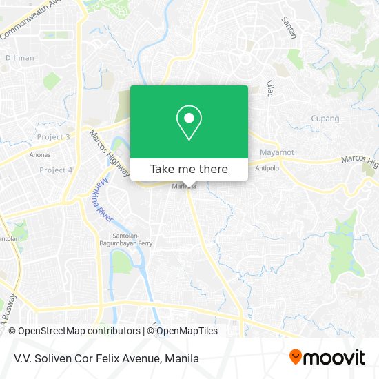 V.V. Soliven Cor Felix Avenue map