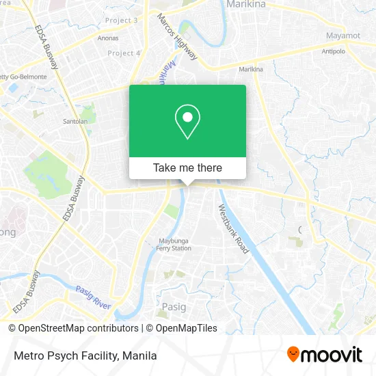 Metro Psych Facility map