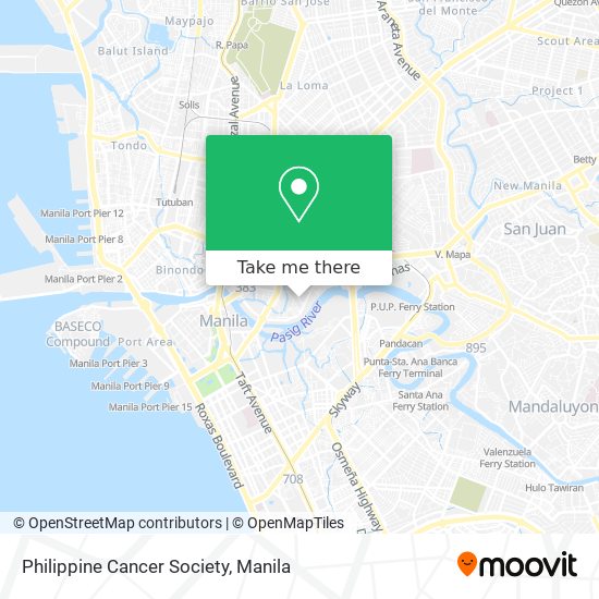 Philippine Cancer Society map