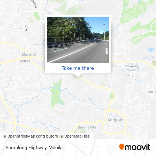 Sumulong Highway map