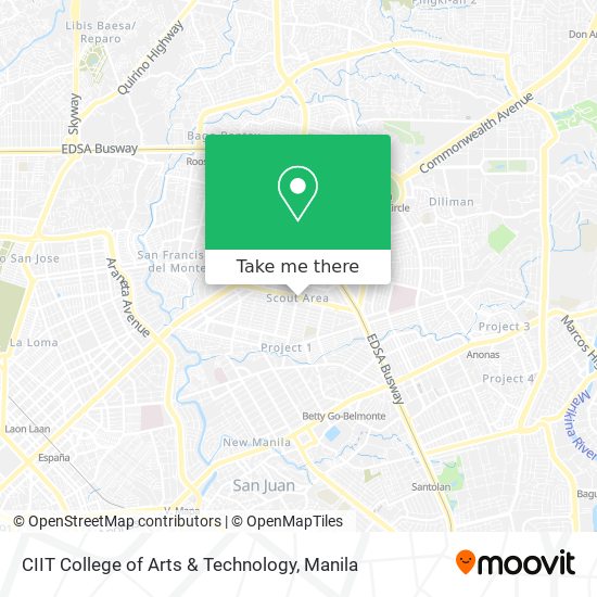 CIIT College of Arts & Technology map