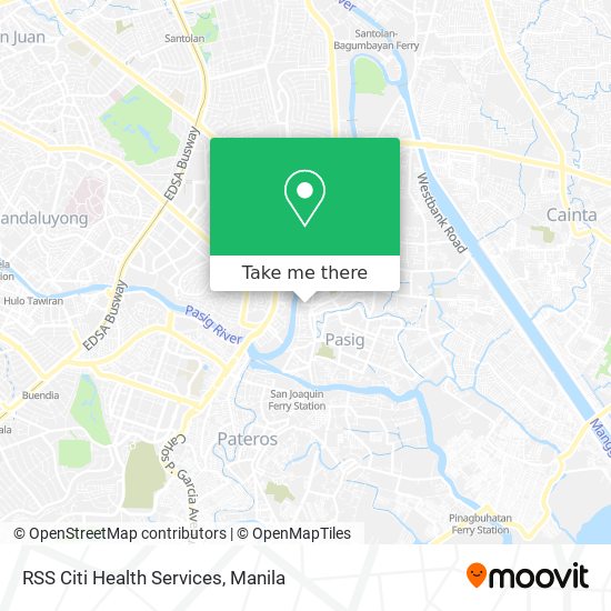 RSS Citi Health Services map