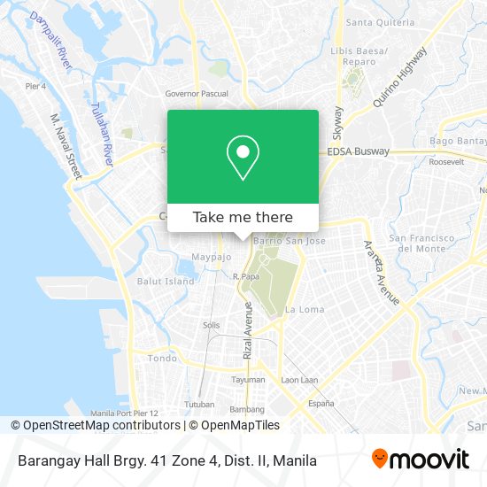 Barangay Hall Brgy. 41 Zone 4, Dist. II map