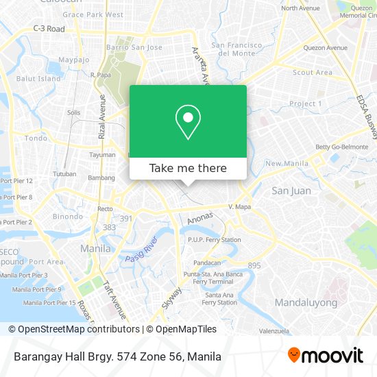 Barangay Hall Brgy. 574 Zone 56 map