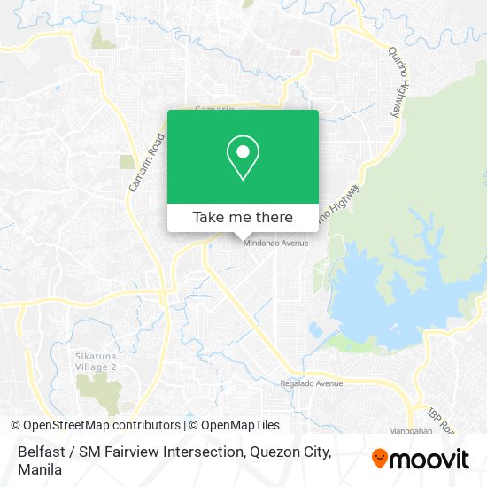 Belfast / SM Fairview Intersection, Quezon City map