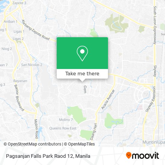 Pagsanjan Falls Park Raod 12 map