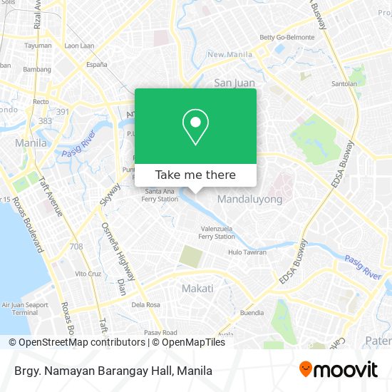 Brgy. Namayan Barangay Hall map