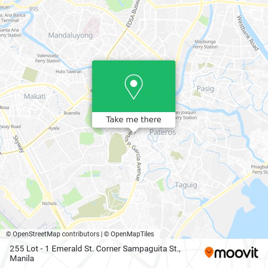 255 Lot - 1 Emerald St. Corner Sampaguita St. map