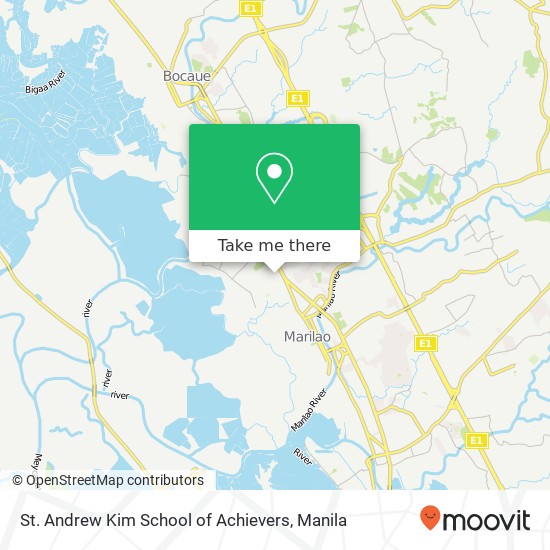 St. Andrew Kim School of Achievers map