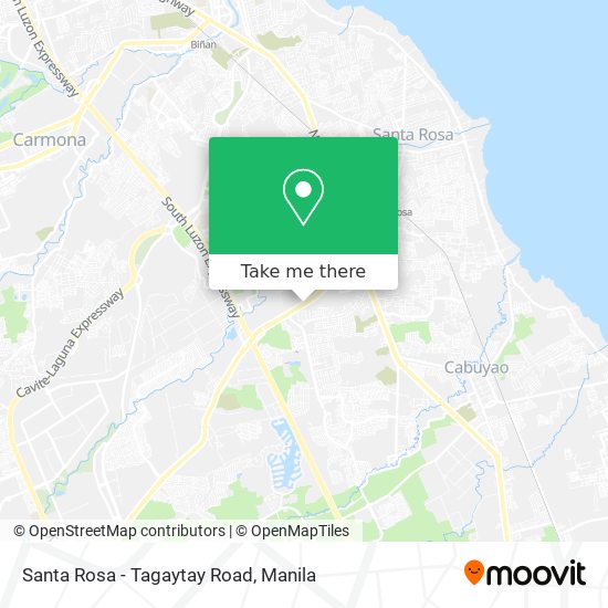 Santa Rosa - Tagaytay Road map