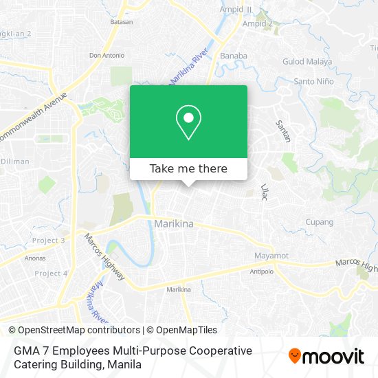 GMA 7 Employees Multi-Purpose Cooperative Catering Building map