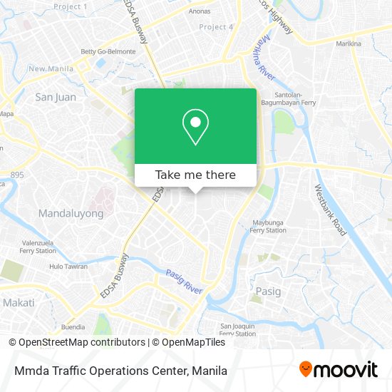 Mmda Traffic Operations Center map