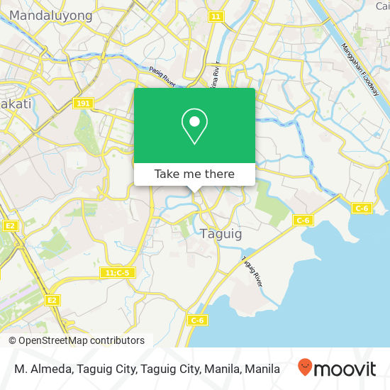 M. Almeda, Taguig City, Taguig City, Manila map