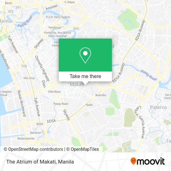 The Atrium of Makati map