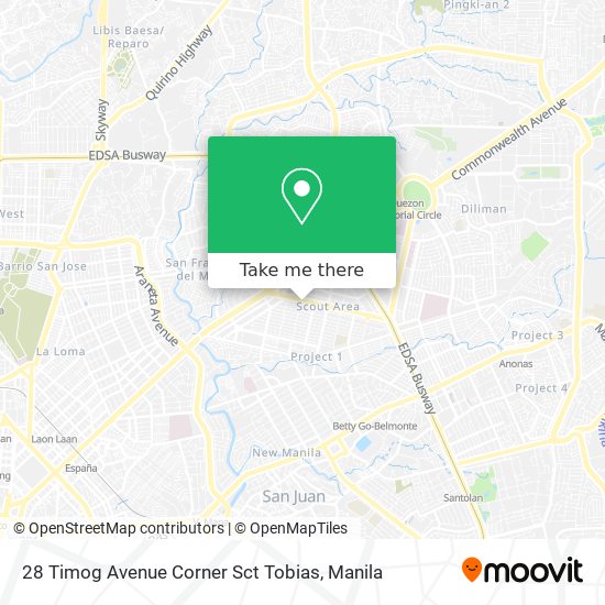 28 Timog Avenue Corner Sct Tobias map