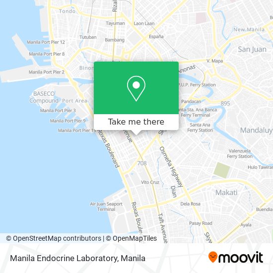 Manila Endocrine Laboratory map