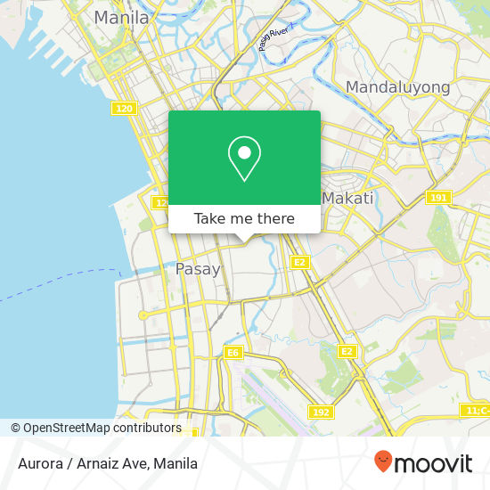 Aurora / Arnaiz Ave map