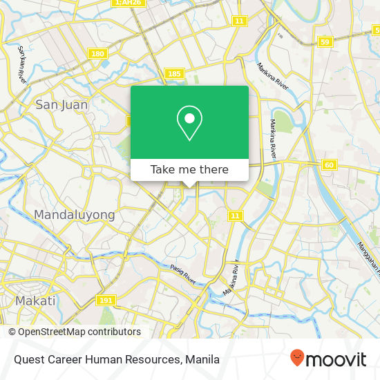 Quest Career Human Resources map