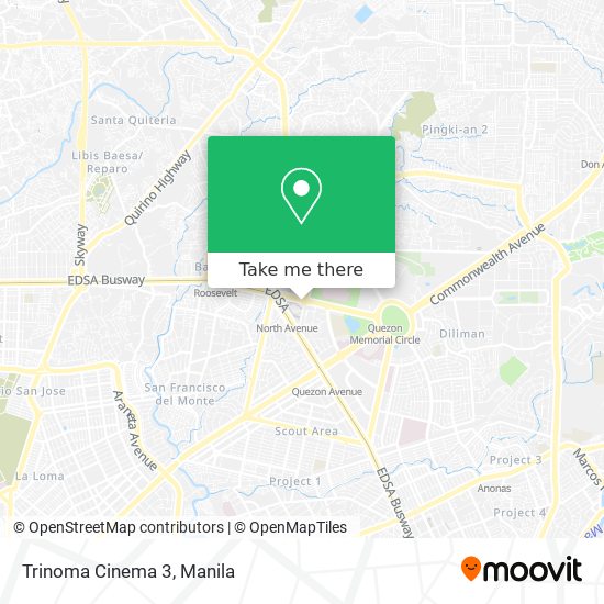 Trinoma Cinema 3 map