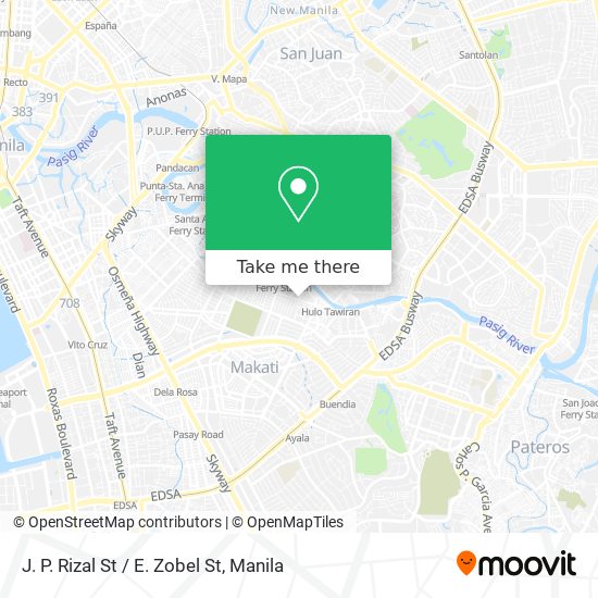 J. P. Rizal St / E. Zobel St map