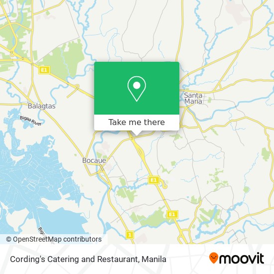 Cording's Catering and Restaurant map