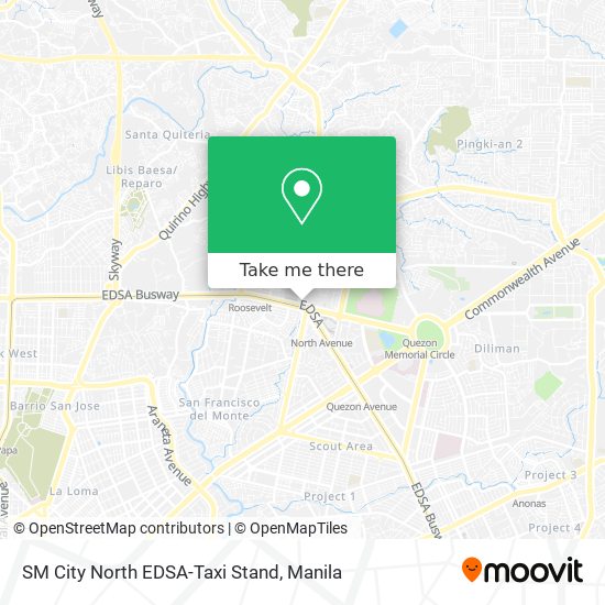 SM City North EDSA-Taxi Stand map