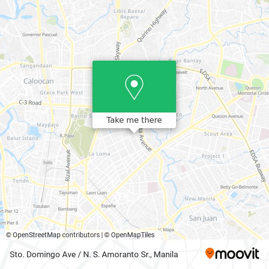 Sto. Domingo Ave / N. S. Amoranto Sr. map