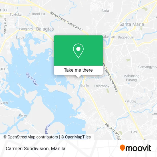 Carmen Subdivision map