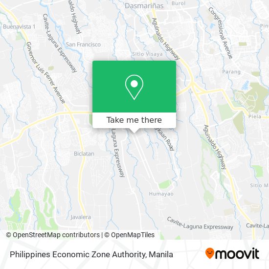 Philippines Economic Zone Authority map