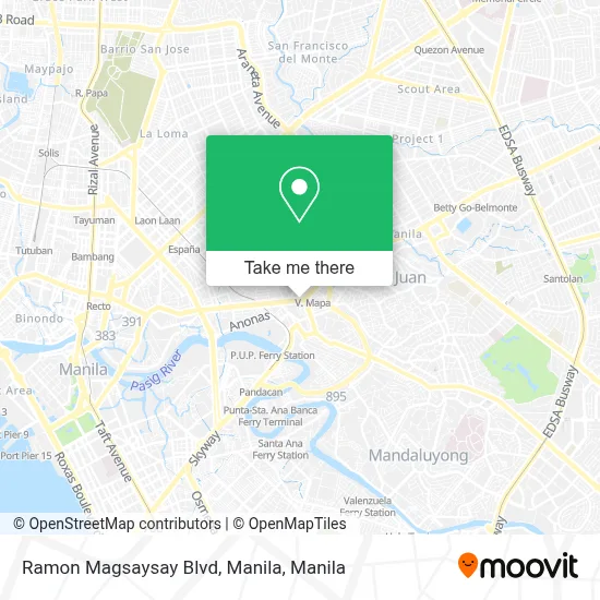 Ramon Magsaysay Blvd, Manila map