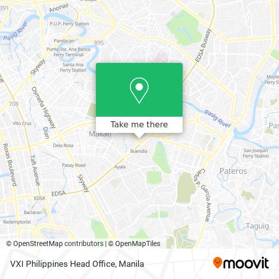 VXI Philippines Head Office map
