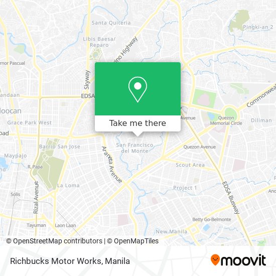 Richbucks Motor Works map