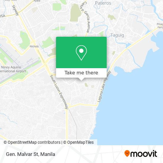 Gen. Malvar St map