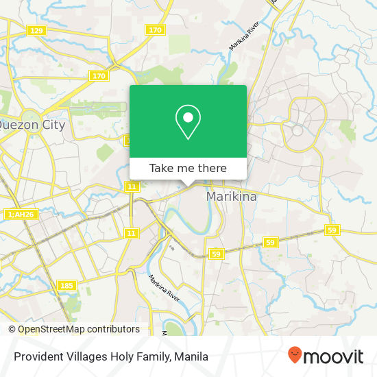 Provident Villages Holy Family map