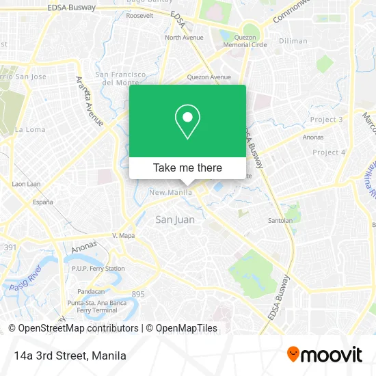 14a 3rd Street map