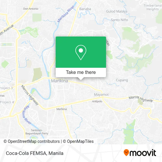 Coca-Cola FEMSA map