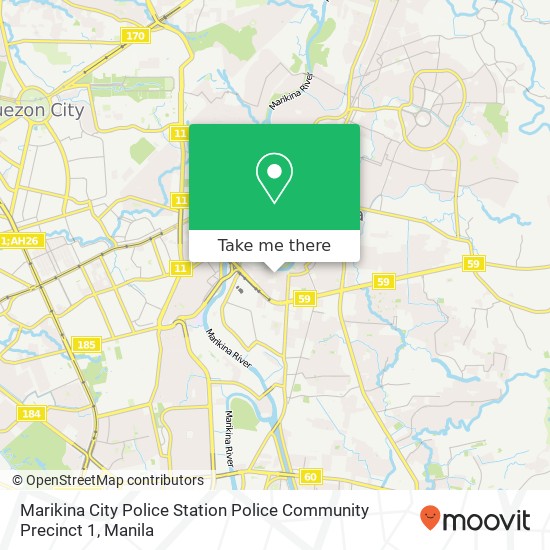 Marikina City Police Station Police Community Precinct 1 map