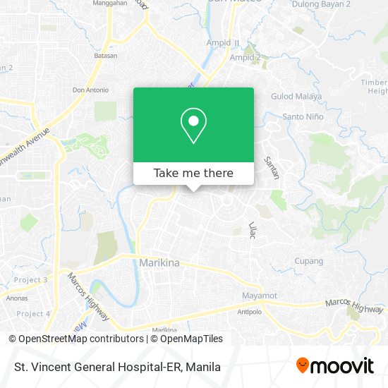 St. Vincent General Hospital-ER map