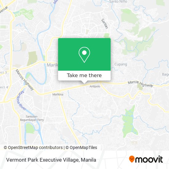 Vermont Park Executive Village map