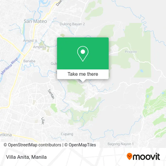 Villa Anita map