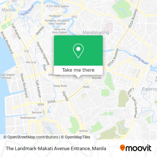 The Landmark-Makati Avenue Entrance map