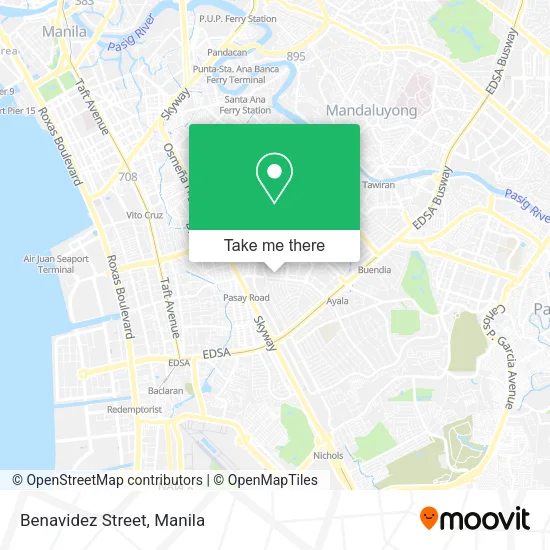 Benavidez Street map