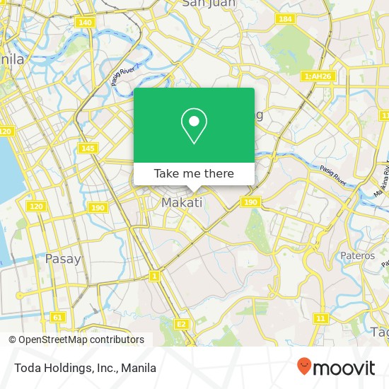 Toda Holdings, Inc. map