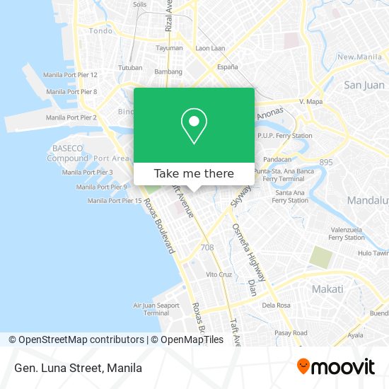 Gen. Luna Street map