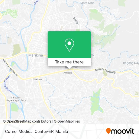 Cornel Medical Center-ER map