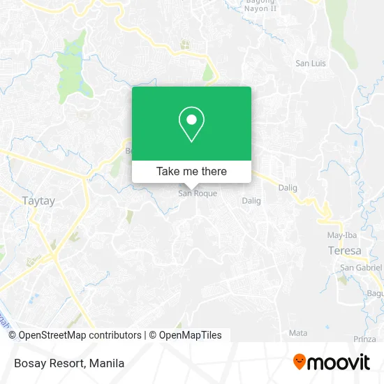 Bosay Resort map